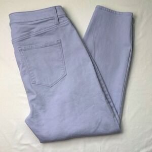 Talbots Womens Jegging Crop Mid Rise Jeans Size 10 Light Purple Stretch Casual